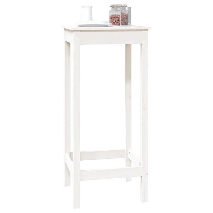Massiver Bartisch Kiefer Weiß 50x50x110 cm - bis zu 39,3% günstiger