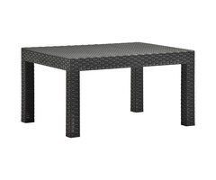 Vidaxl Gartentisch Rattan-Optik Anthrazit 58x58cm - bis zu 39% reduziert