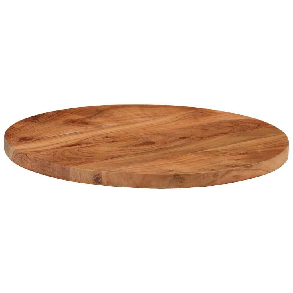 Runde Tischplatte Akazie Massiv Ø 40 cm - Outlet-Deal bis zu 35,9% sparen