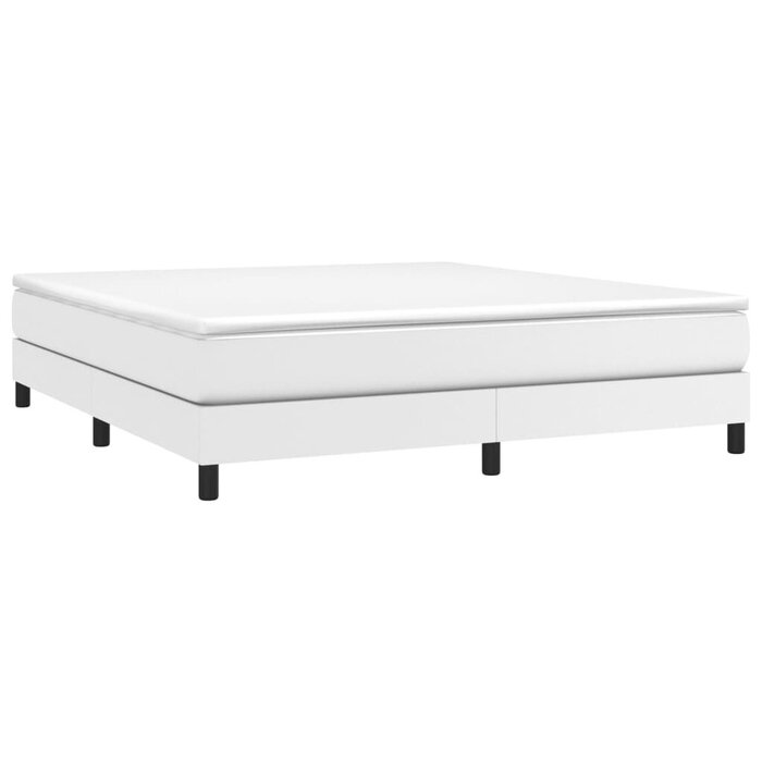 Luxuriöses Kunstleder-Bettgestell 180x200 cm - Weiß - bis zu 40% günstiger