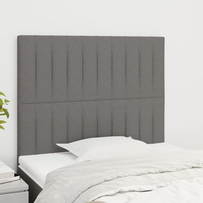 2er Set Kopfteil Dunkelgrau 80x78/88 cm - bis zu 38,9% günstiger!