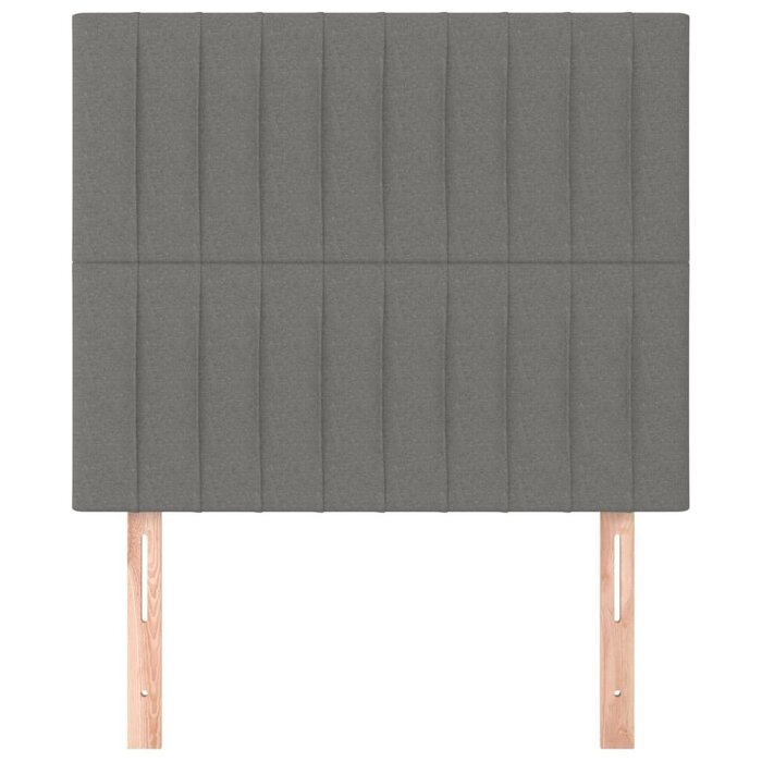 2er Set Kopfteil Dunkelgrau 80x78/88 cm - bis zu 38,9% günstiger!