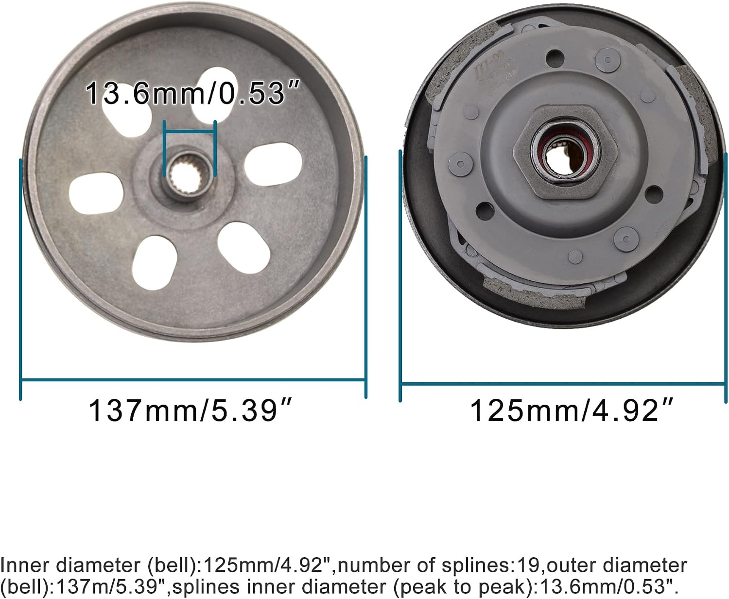 Komplette Kupplung für GY6 125cc-150cc Roller - Outlet mit bis zu 38,4% Rabatt