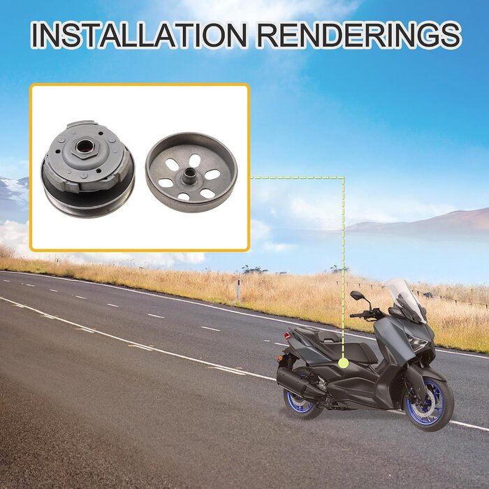 Komplette Kupplung für GY6 125cc-150cc Roller - Outlet mit bis zu 38,4% Rabatt