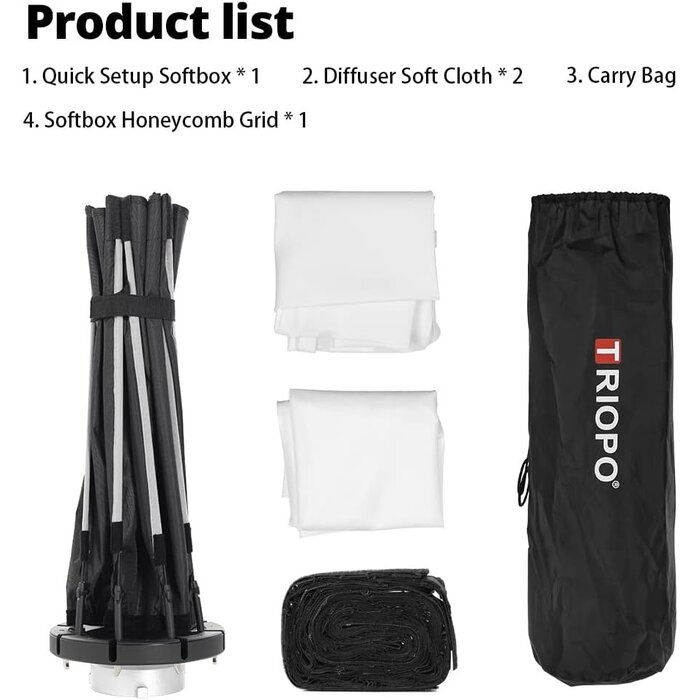 Oktogonale Parabol-Softbox 90 cm - Bowens-Mount - bis zu 35,3 % Rabatt