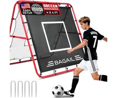 Doppelseitiges Fußball-Rebound-Netz 120x120 cm - Jetzt bis zu 40% sparen!