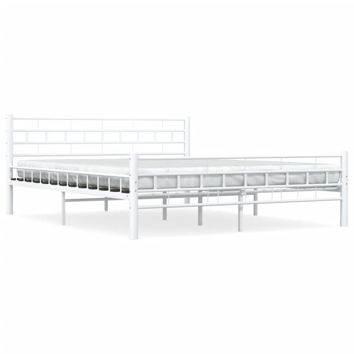Metallbettgestell 160x200 cm Weiß inkl. Lattenrost - bis zu 33,9% günstiger