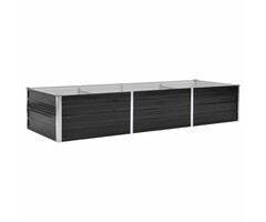 Vidaxl Großes Hochbeet 240x80x45 cm Stahl Anthrazit - bis zu 39% günstiger