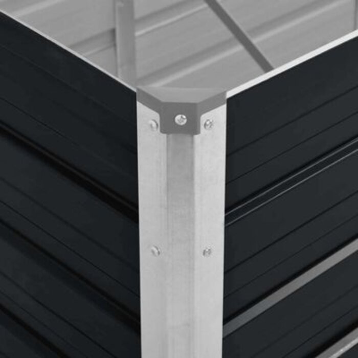 Hochbeet 240x80x45 cm aus Stahl in Anthrazit - bis zu 32,4% günstiger