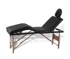 Vidaxl Klappbare Massageliege mit Holzrahmen, 186 x 68 cm - bis zu 41% Rabatt