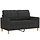 Modernes 2-Sitzer Sofa 120 cm Schwarz - Bis zu 34,3 % günstiger im Outlet