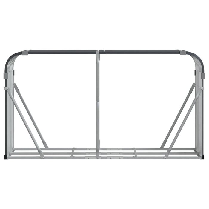 Kaminholzregal 180x45x100 cm - Verzinkter Stahl - Bis zu 32,4 % Rabatt