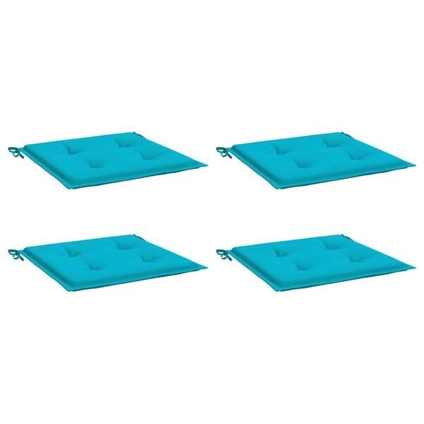 Vidaxl 4er-Set Gartenstuhlkissen 50x50x3 cm Türkis - bis zu 72% Rabatt