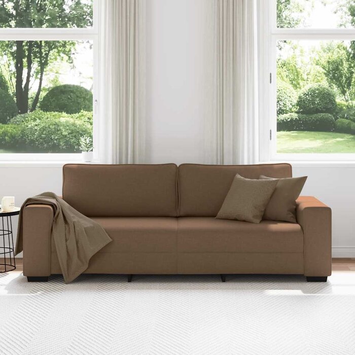 Gemütliches 3-Sitzer Sofa in Braun, 180 cm - Outlet mit bis zu 34,6% Rabatt