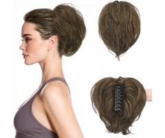 Barsdar Echthaar Pferdeschwanz-Extension, 20 cm, Brown Mix - bis zu 31,5% günstiger
