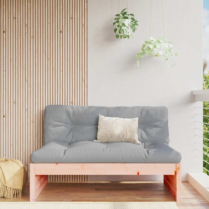 Garten-Mittelbank Douglasienholz 120x80 cm inkl. Kissen - bis zu 34% reduziert