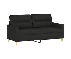 Vidaxl 2-Sitzer Sofa 140 cm in Schwarz - Stilvoll & kompakt - bis zu 41% Rabatt