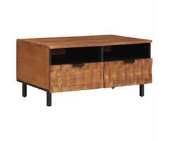 Vidaxl Couchtisch aus Mangoholz, 2 Schubladen - bis zu 63% günstiger