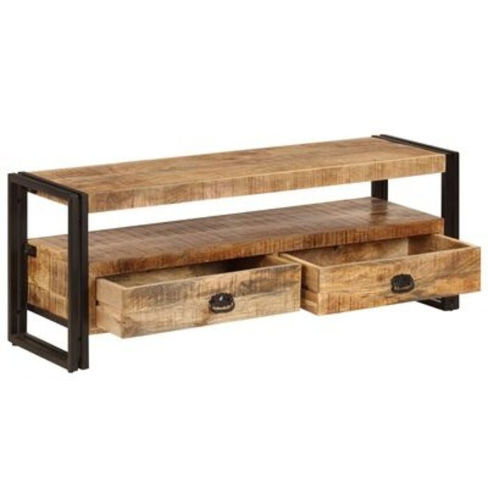 TV-Board aus Mangoholz, 120 cm - Massivholz-Unikat - bis zu 34,4% Rabatt
