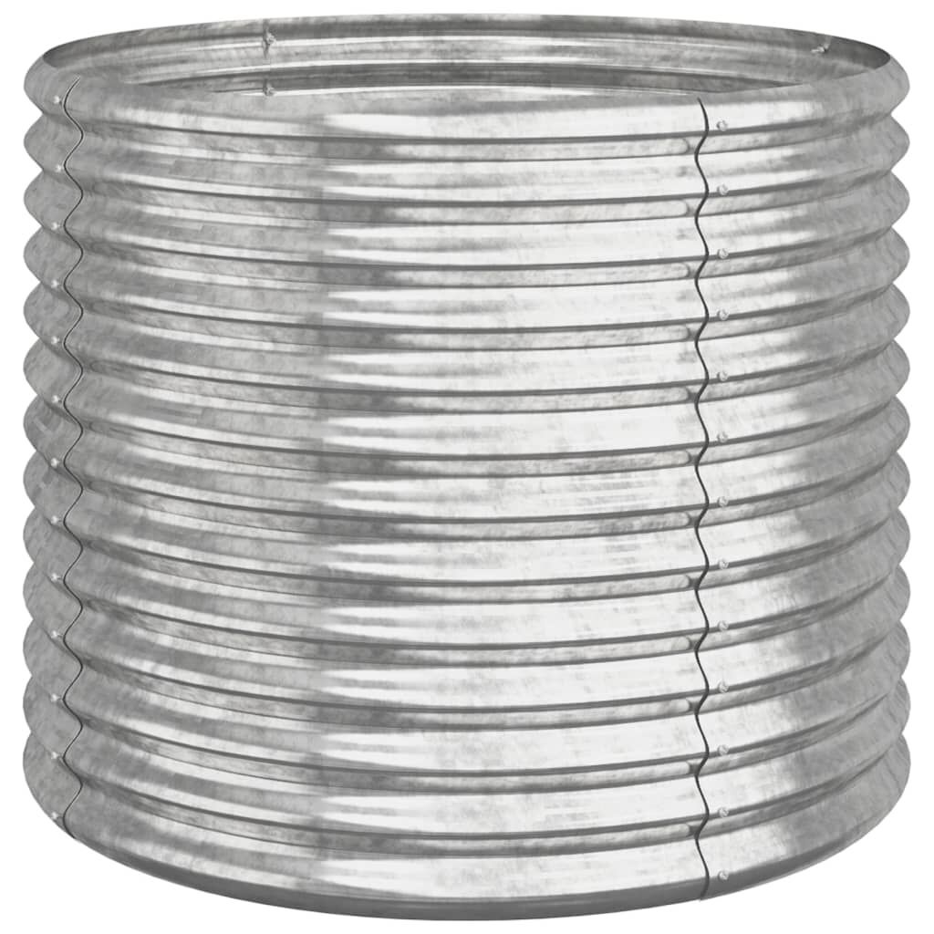 Runder Pflanzkübel verzinkter Stahl 80x68cm - bis zu 32,6% Rabatt