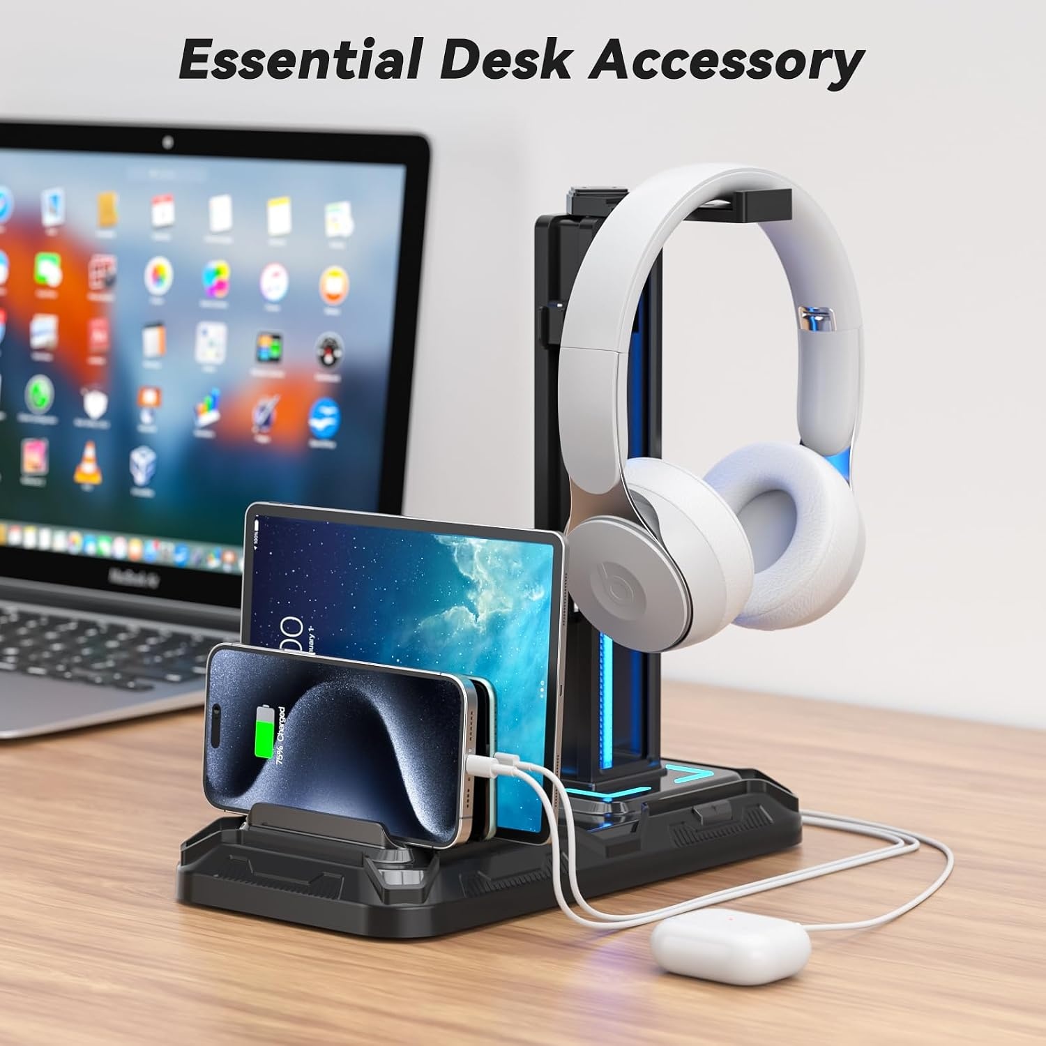 RGB Headset-Ständer mit Ladestation & Controller-Halter - bis zu 30,5% Rabatt
