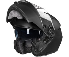 Klapphelm Motorradhelm Mattschwarz Größe M mit Doppelvisier - bis zu 30% Rabatt