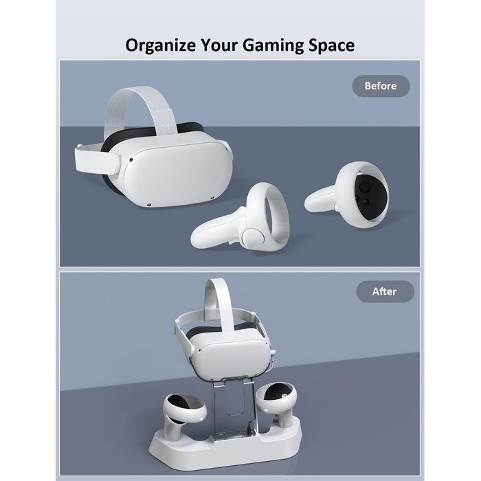 Ladestation für VR-Headset & Controller | Weiß | Bis zu 59% Rabatt