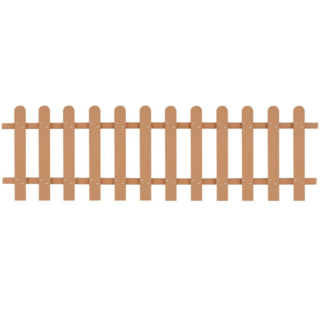 Gartenzaun 200 x 60 cm WPC Braun - bis zu 33,4% Rabatt
