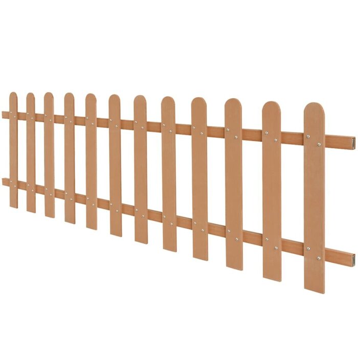 Gartenzaun 200 x 60 cm WPC Braun - bis zu 33,4% Rabatt