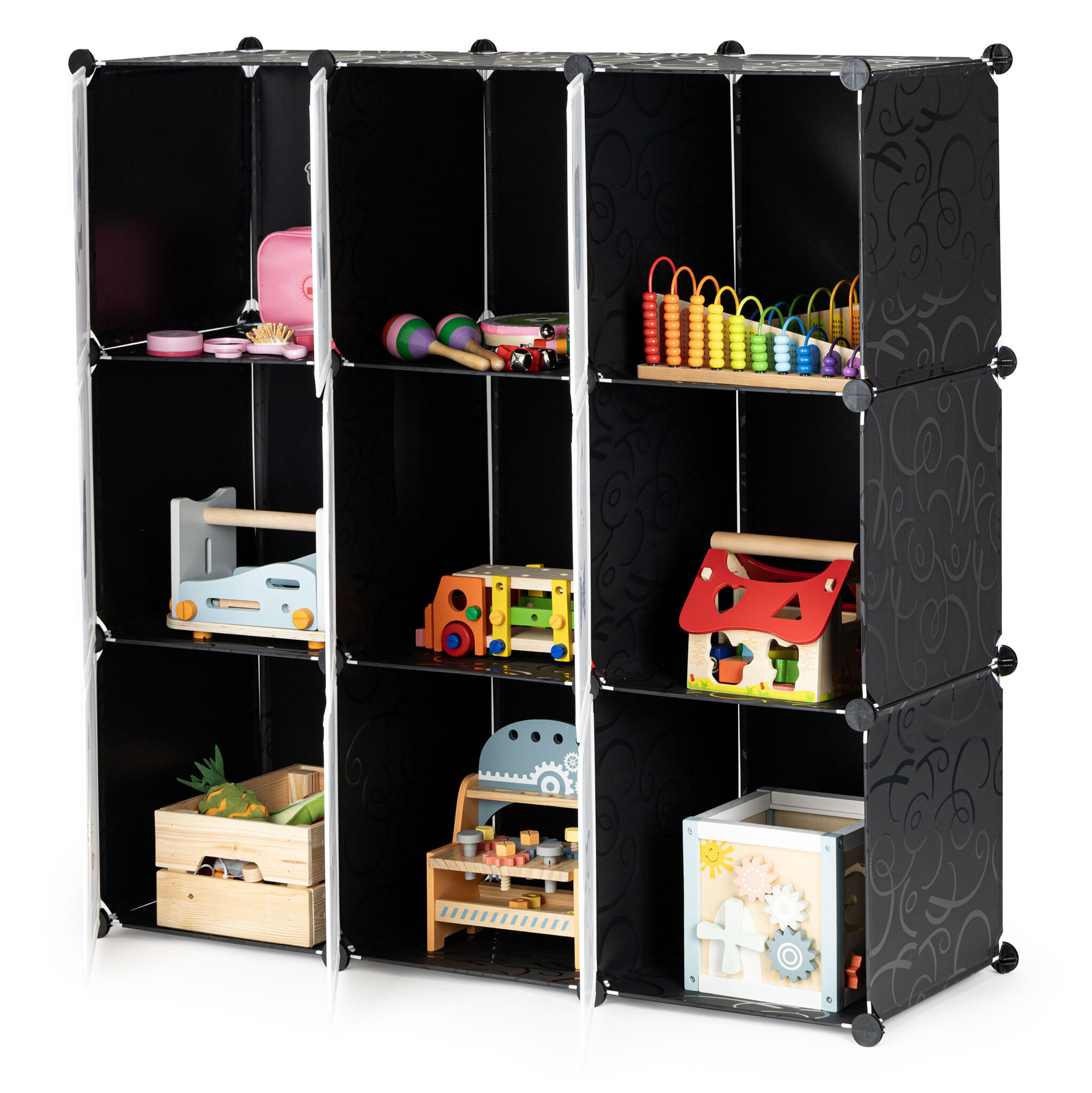 Modulares Kinderregal Katzen-Design 110x110cm | Bis zu 42,9% Rabatt