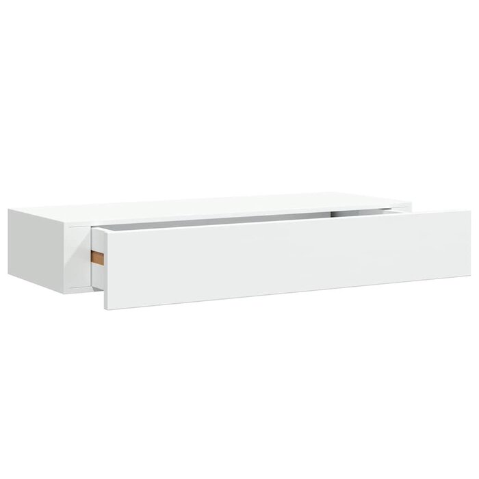 Vidaxl Wandregal mit Schublade 60x23,5cm - Weiß - Jetzt bis zu 61% sparen!