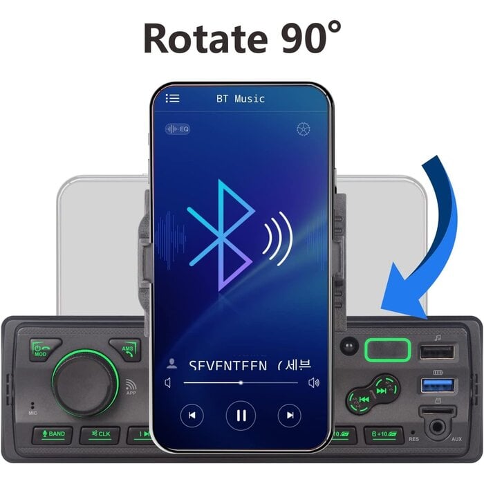 1-DIN Autoradio mit App-Steuerung & Handyhalterung - bis zu 27,7% Rabatt