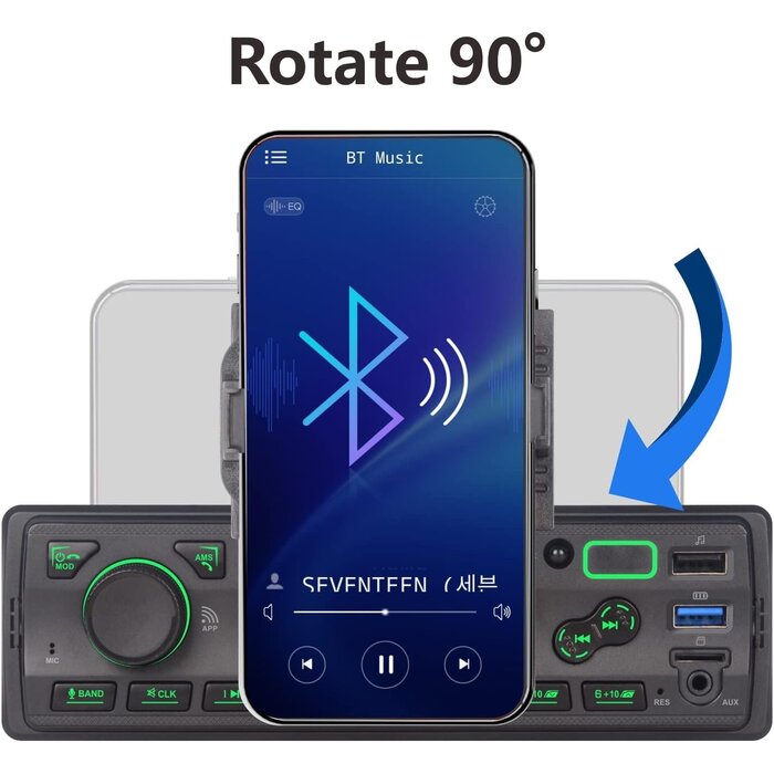1-DIN Autoradio mit App-Steuerung & Halterung - bis zu 32,4 % Rabatt