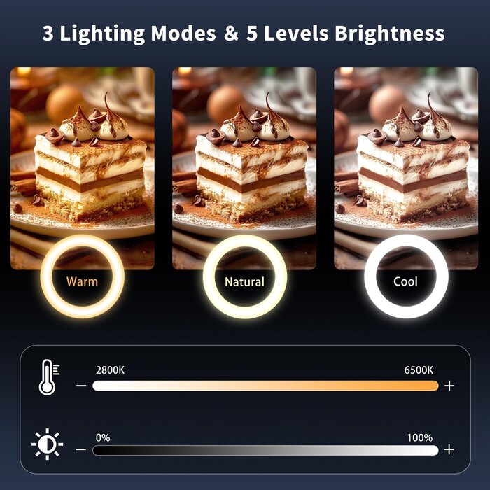 LED-Ringlampe mit Stativ 174 cm, wiederaufladbar - bis zu 32,7 % Rabatt