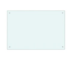 Vidaxl Küchenrückwand Spritzschutz aus Glas 90x60cm, Weiß - bis zu 44% Rabatt