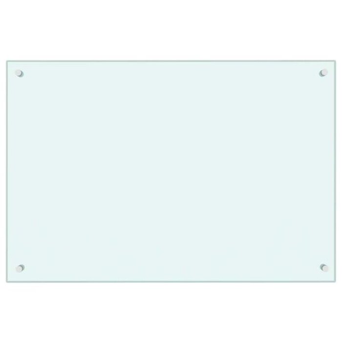 Küchenrückwand Spritzschutz aus gehärtetem Glas Weiß 90x60cm - bis zu 32,2% sparen