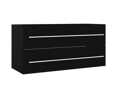 Vidaxl Waschtischunterschrank 100x38,5x48 cm Schwarz - Outlet bis zu 40% günstiger