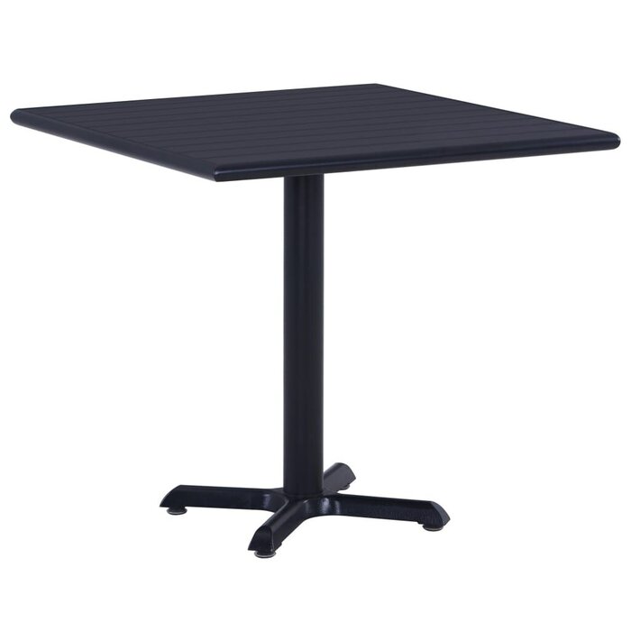 Moderner Gartentisch 80x80 cm - Schwarz - Outlet-Schnäppchen bis zu 34,2 % Rabatt