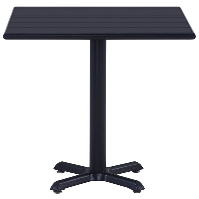 Moderner Gartentisch 80x80 cm - Schwarz - Outlet-Schnäppchen bis zu 34,2 % Rabatt