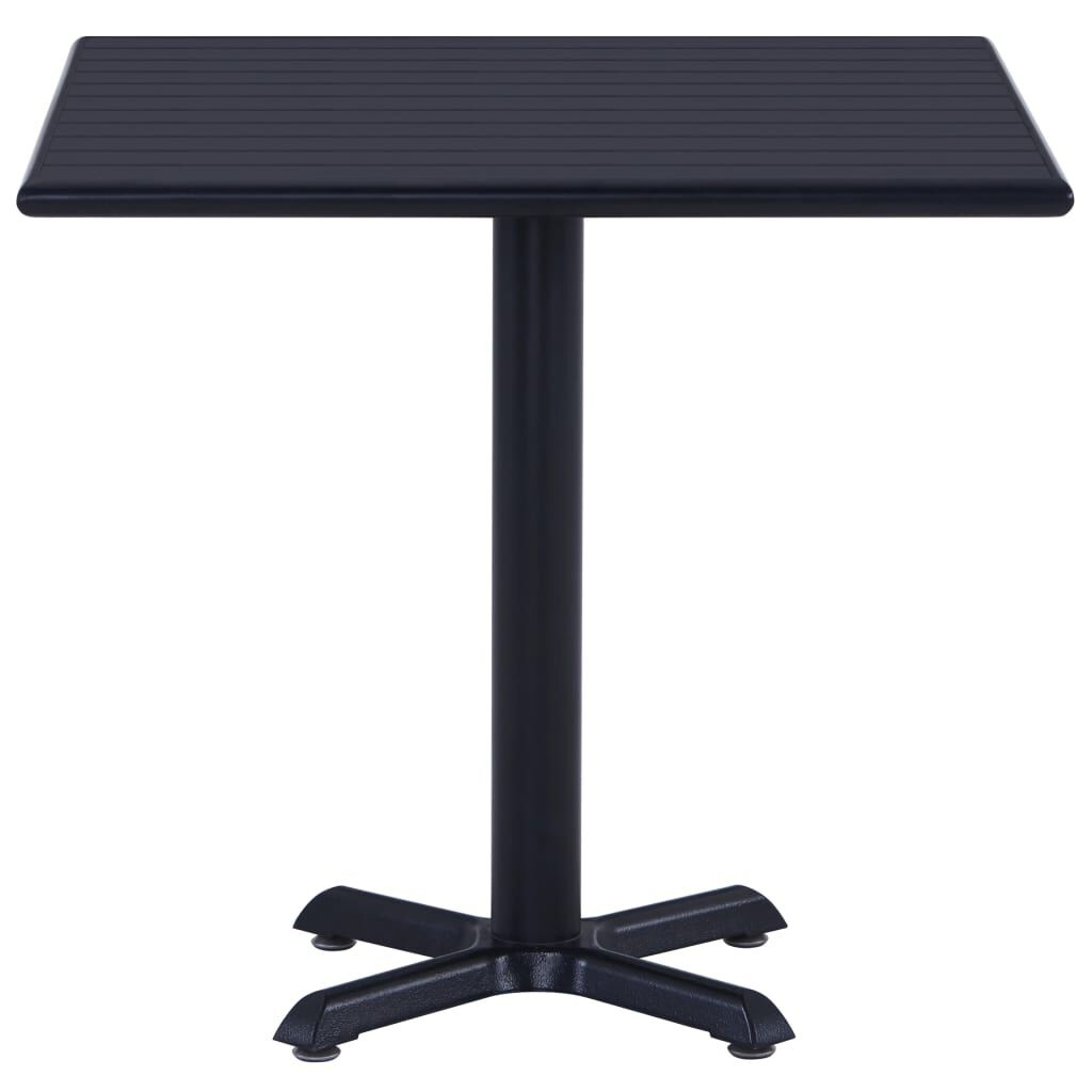 Moderner Gartentisch 80x80 cm - Schwarz - Outlet-Schnäppchen bis zu 34,2 % Rabatt