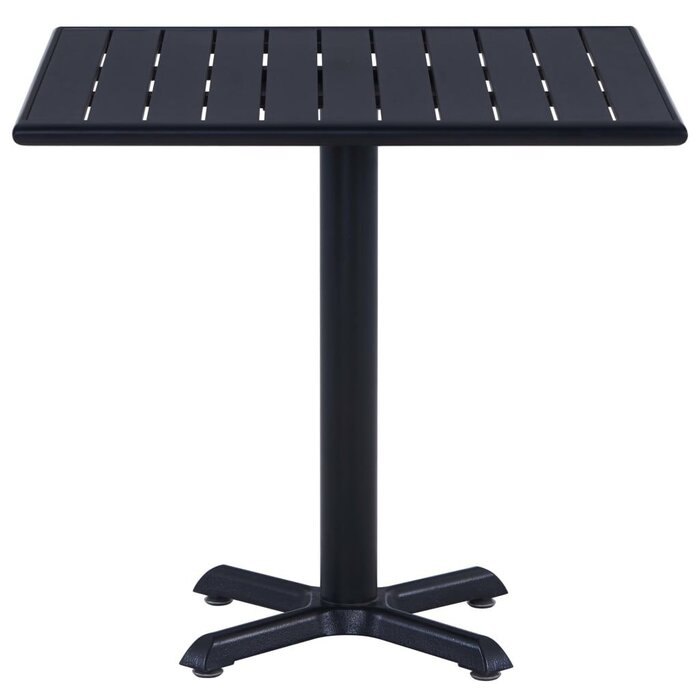 Moderner Gartentisch 80x80 cm - Schwarz - Outlet-Schnäppchen bis zu 34,2 % Rabatt