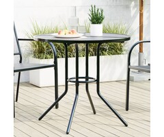 Vidaxl Runder Terrassentisch Ø 80 cm, Anthrazit - Outlet bis zu 41% sparen