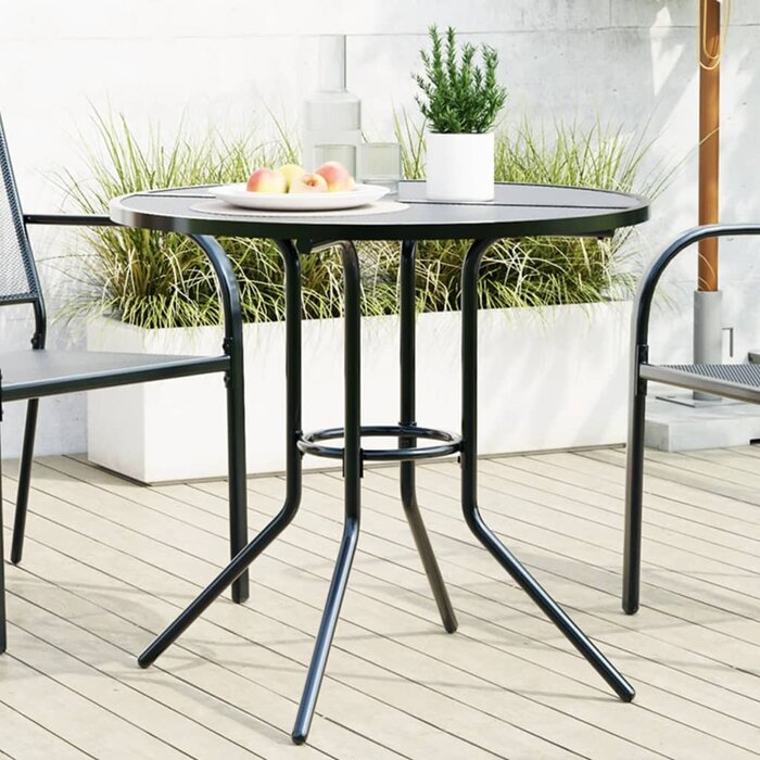 Runder Terrassentisch Anthrazit Ø 80 cm - bis zu 34 % reduziert