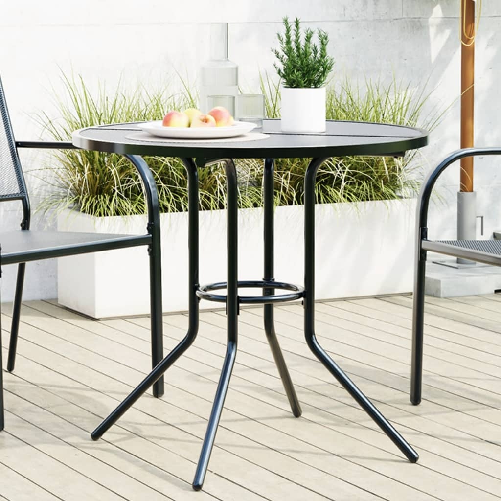 Runder Terrassentisch Anthrazit Ø 80 cm - bis zu 34 % reduziert