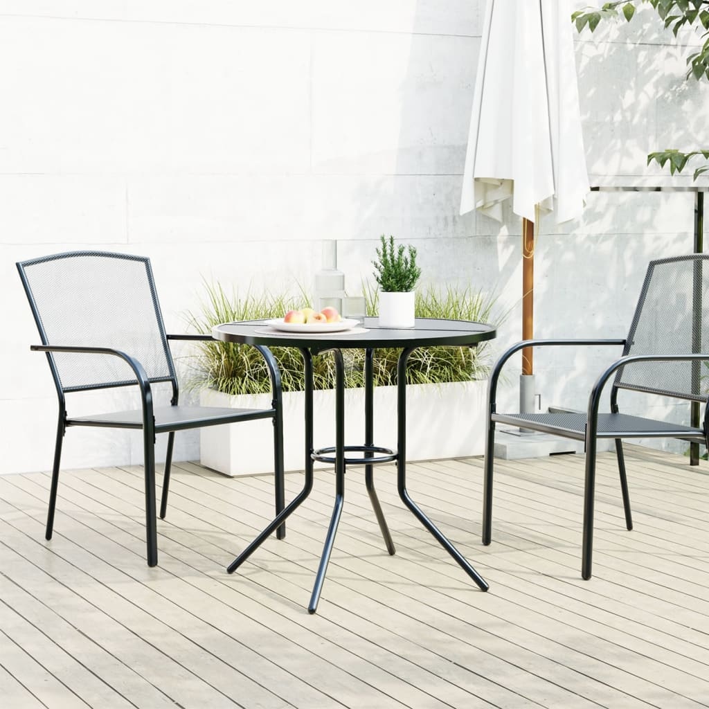 Runder Terrassentisch Anthrazit Ø 80 cm - bis zu 34 % reduziert