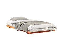 Vidaxl Japandi Bettgestell 100x200cm, Kiefer Massiv, waschbraun - bis zu 40% Rabatt