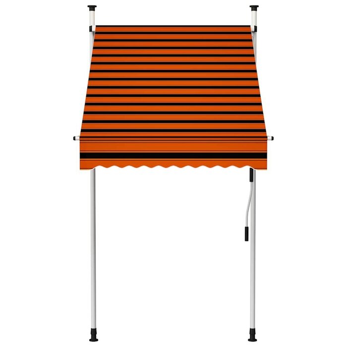 Manuelle Markise 100 cm - Orange & Braun - Jetzt bis zu 33,2% Rabatt sichern