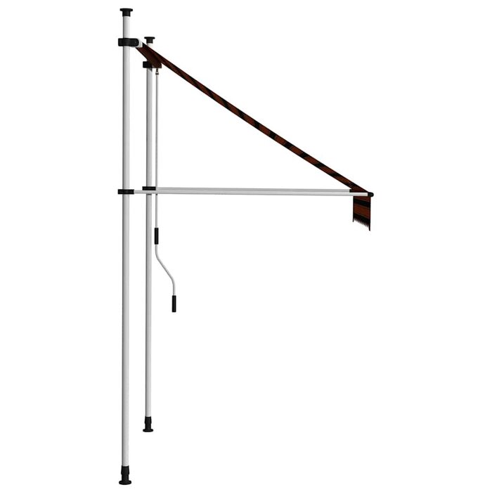 Manuelle Markise 100 cm - Orange & Braun - Jetzt bis zu 33,2% Rabatt sichern