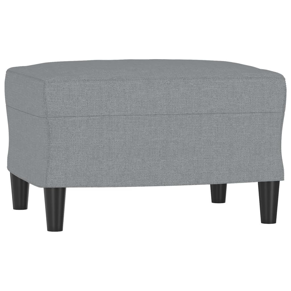 Eleganter Fußhocker Hellgrau 60x50x41 cm - Sparen Sie bis zu 32,8%
