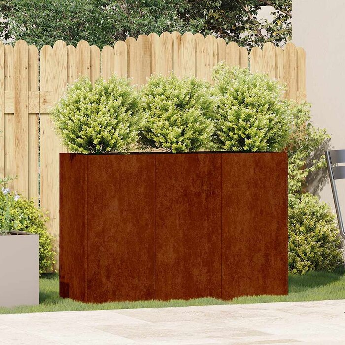 Großer Pflanzkübel aus Cortenstahl 120x40x80cm - bis zu 33,9% sparen